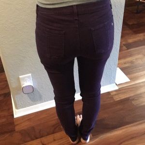Rag and Bone plum skinny jeans